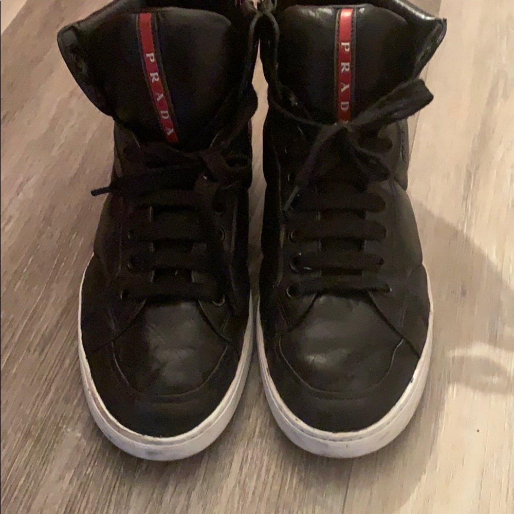 Prada classic high top sneakers
